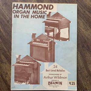 Hammond Organ Music In The Home 24 Best Loved Melodies Arthur Wildman, Belwin